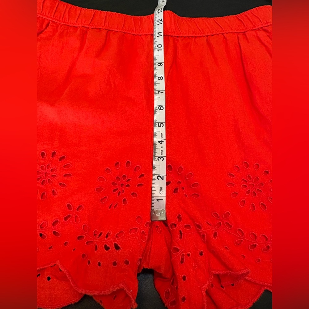 LOFT Burnt Orange Linen Blend Matching Set Eyelet Pattern size L - Picture 14 of 15